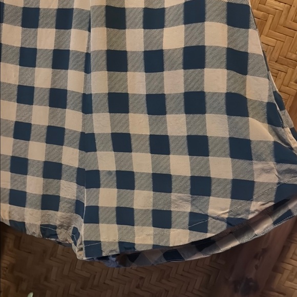 Acacia Swimwear Blue and Tan Pamala Checkered Haiku Romper small - Picture 4 of 14